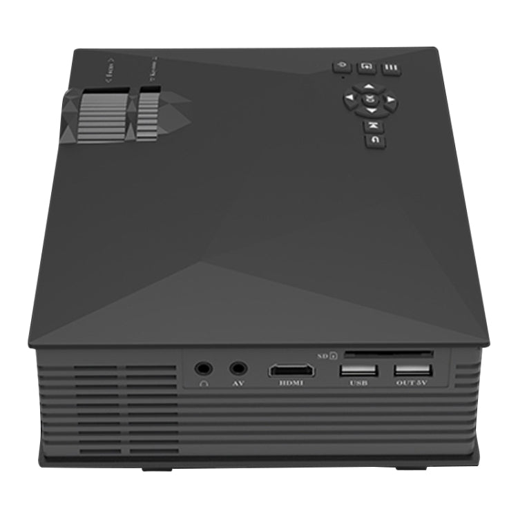 Proyector LED de las multimedias HD 1080P del cine en casa de UC68 80ANSI 800x400, ayuda USB/SD/HDMI/VGA/IR, UC68 800x400