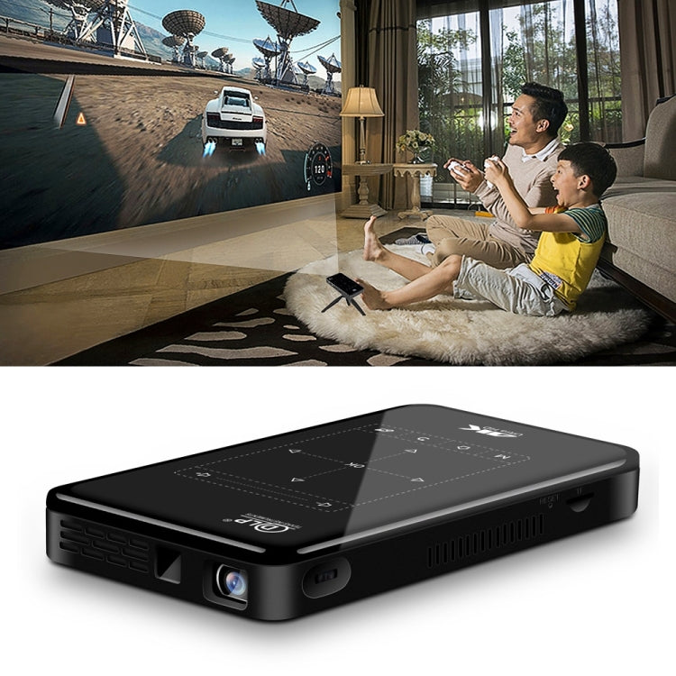 P09 Mini Proyector Inteligente Portátil 4K Ultra HD DLP con Control Remoto por Infrarrojos, Amlogic S905X 4-Core A53 hasta 1.5GHz Android 6.0, 1GB+8GB, Soporte WiFi 2.4G/5G, Bluetooth, Tarjeta TF