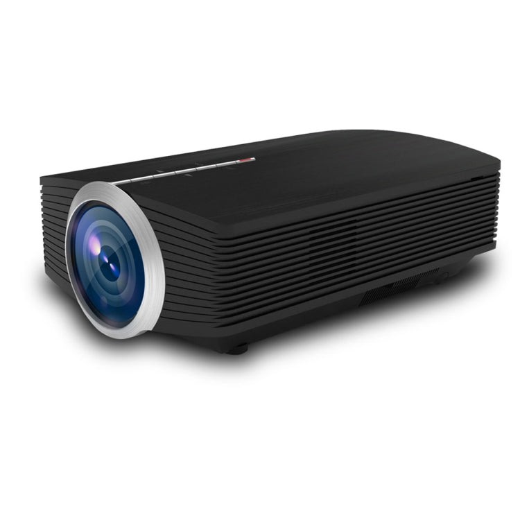 Cine en casa del proyector HD de YG510 1200 LUX 800*480 LED, ayuda HDMI y VGA y sistema de pesos americano y TF y USB, YG510 Black