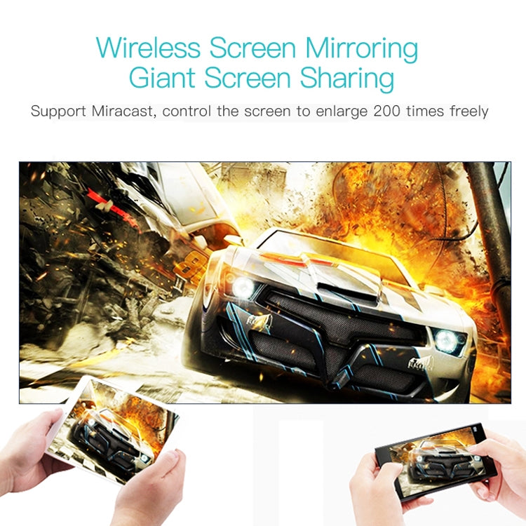 Wejoy L6 5 pulgadas 200 ANSI Lumen 1920 x 1080P Android 6.0 HD Bluetooth 4.0 WiFi HD Proyector inteligente, soporte AV / VGA / HDMI / 2 x USB / RJ45, 1G+8G, Android 6.0
