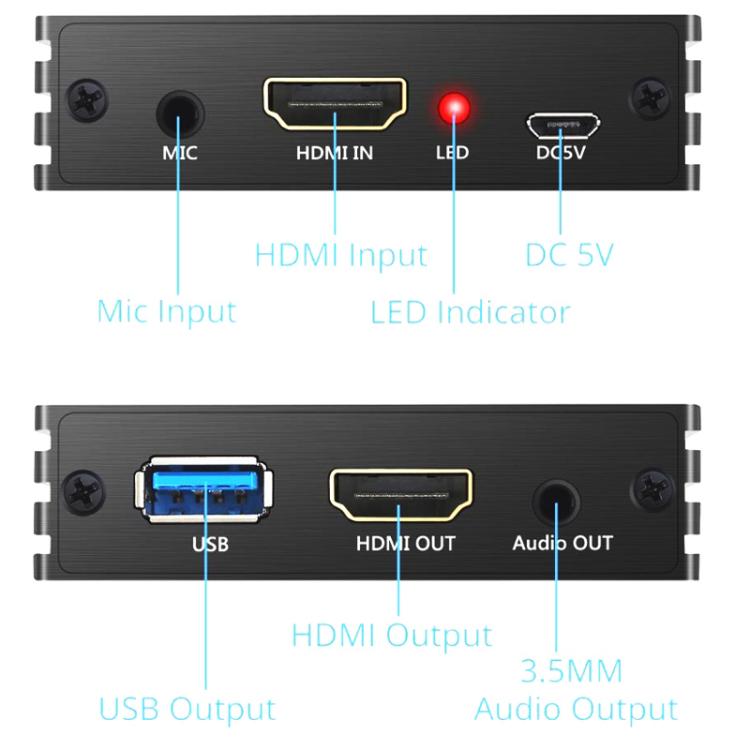 Dispositivo de tarjeta de captura de vídeo NK-S300 USB 3.0 HDMI 4K HD, NK-S300