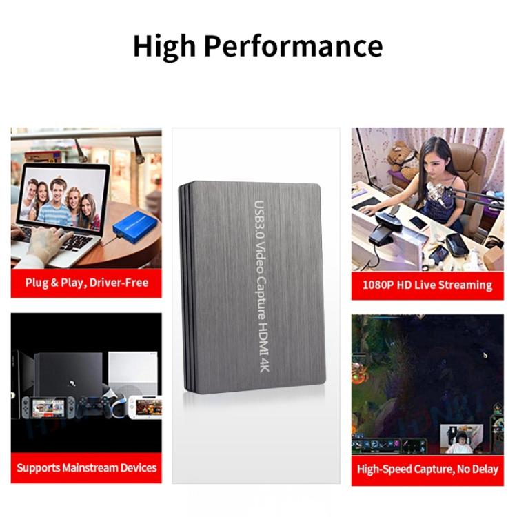Dispositivo de tarjeta de captura de vídeo NK-S300 USB 3.0 HDMI 4K HD, NK-S300