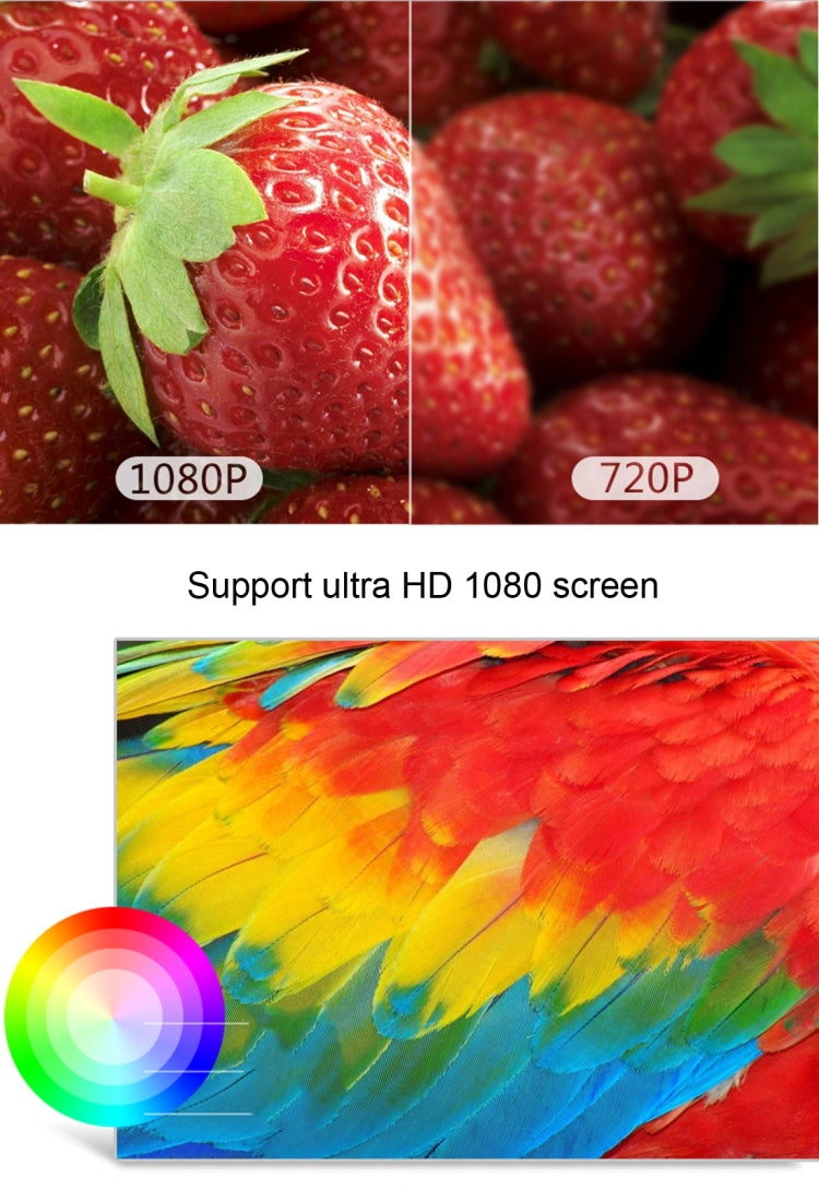 CACACOL ITC-DO8 220LM WiFi Smart 1280*800 DLP DMD LED Proyector Portátil con Control Remoto, Android 6.1 , MSD6A628 Quad Core, 2GB RAM, 16GB ROM, WiFi, BT, HDMI, sin Soporte para Trípode, ITC-DO8