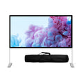 Cortina de película para proyector de poliéster plegable con soporte para exteriores, tamaño: 84 pulgadas (16: 9), Size:84 inch