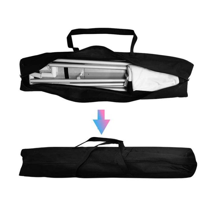 Cortina de película para proyector de poliéster plegable con soporte para exteriores, tamaño: 84 pulgadas (16: 9), Size:84 inch