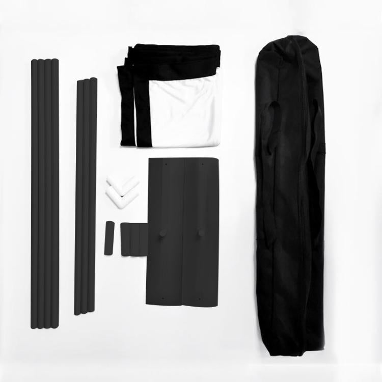 Cortina de película para proyector de poliéster plegable con soporte para exteriores, tamaño: 120 pulgadas (16: 9), Size: 120 inch