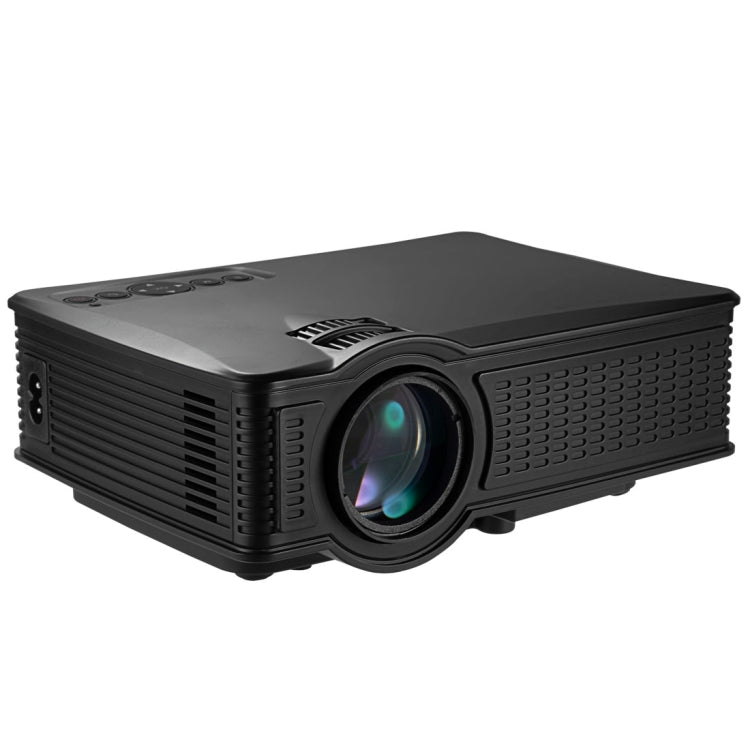 LY-50 Proyector LED de cine en casa de 1800 lúmenes 1280x800 con control remoto, compatible con AV, USB, VGA y HDMI, LY-50