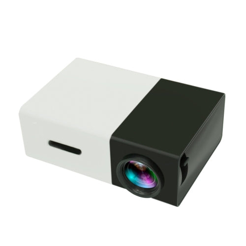 Mini proyector LED portátil de cine en casa YG300 400LM con control remoto, compatible con interfaces HDMI, AV, SD y USB