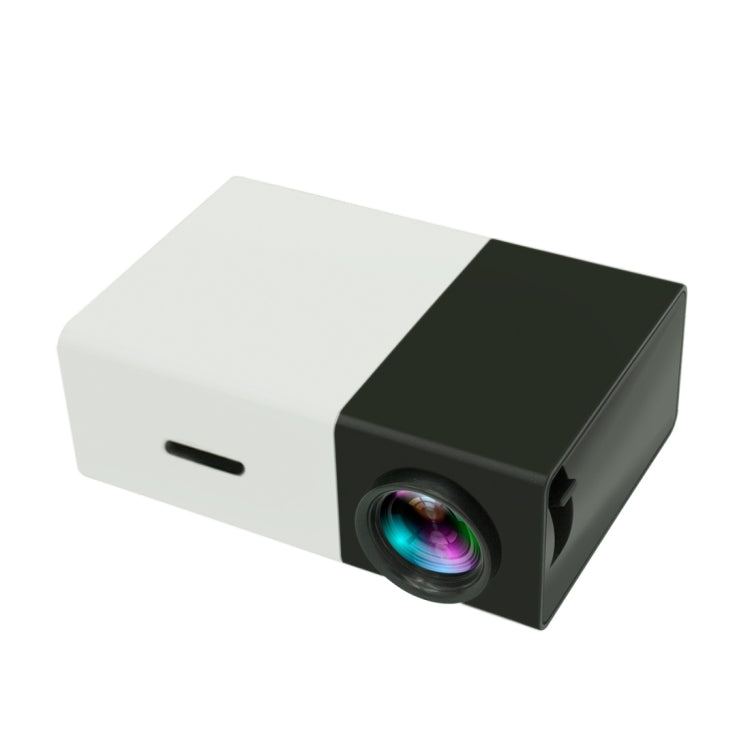 Mini proyector LED portátil de cine en casa YG300 400LM con control remoto, compatible con interfaces HDMI, AV, SD y USB