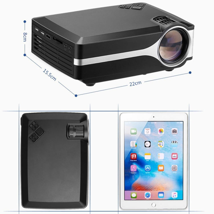 Proyector Wejoy L1 80 Lúmenes 4 pulgadas Tecnología LCD HD 800*480 píxeles, VGA, HDMI, L1