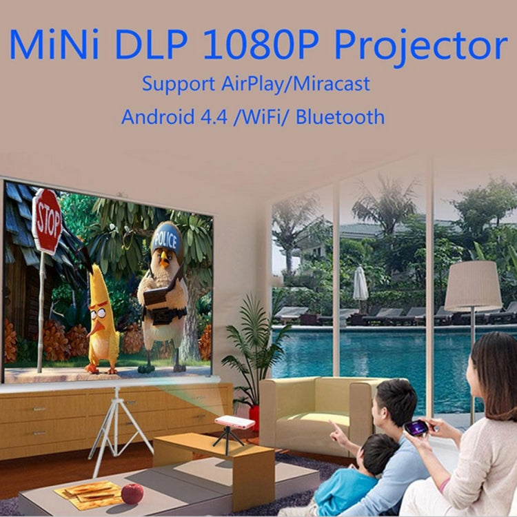 Wejoy DL-S6+ 1000 Lúmenes 854x480 Mini Proyector Inteligente, CPU RK3128, 1GB+32GB, Android 4.4, Bluetooth, WiFi, HDMI, DL-S6+/Rose Gold