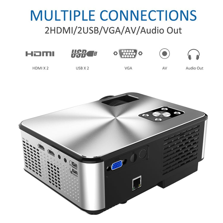 Proyector inteligente Cheerlux C9 1920x1080P HD Android, compatible con HDMI x 2 / USB x 2 / VGA / AV, C9 (Android)