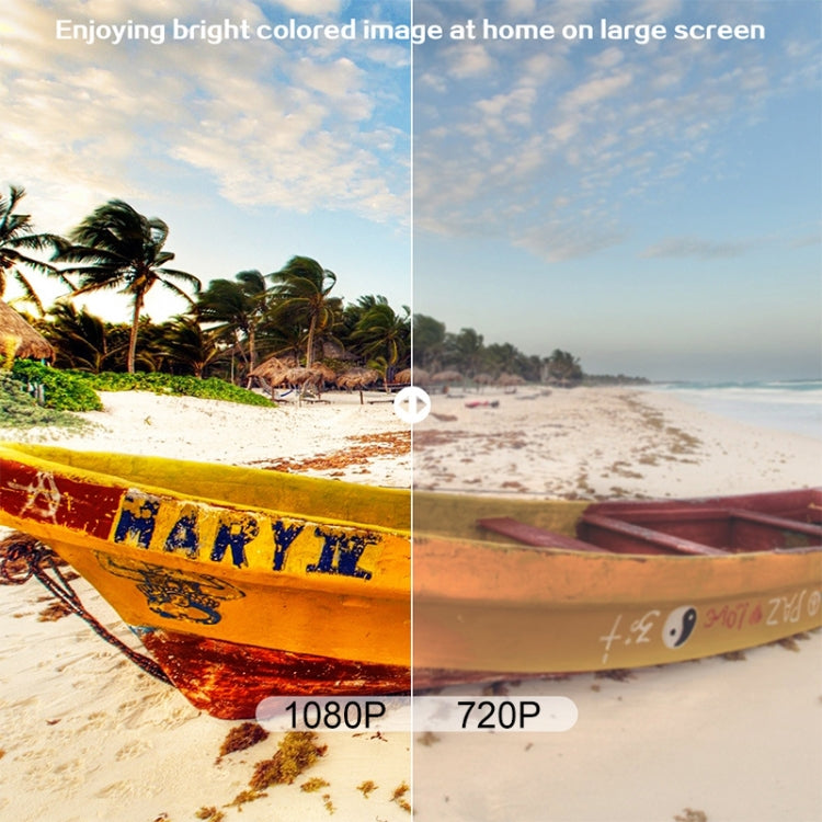Proyector inteligente Cheerlux C9 1920x1080P HD Android, compatible con HDMI x 2 / USB x 2 / VGA / AV, C9 (Android)