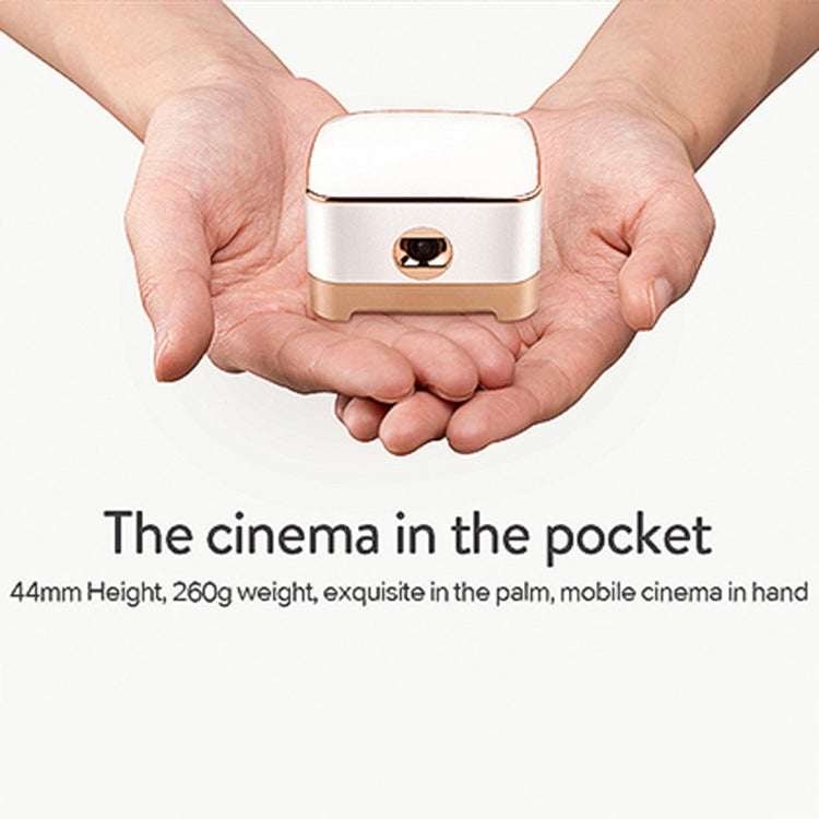 P07-D Mini Proyector LED Bluetooth de cine en casa Android de 50 lúmenes con control remoto, compatible con Micro SD, Micro USB, WiFi y salida de audio