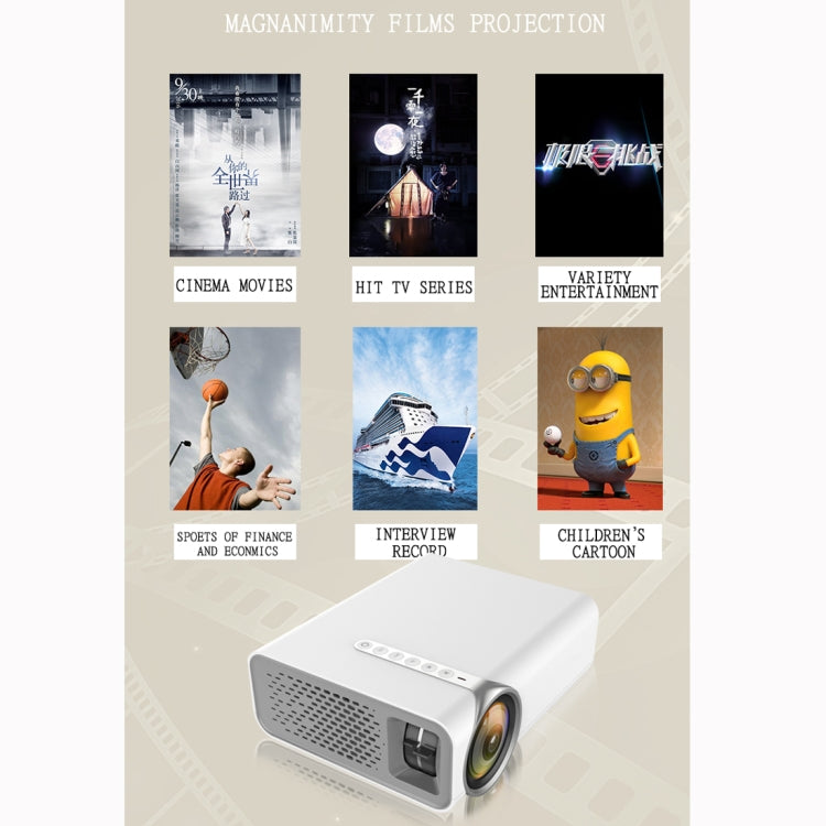 YG520 800x480 1800LM Mini proyector LED de cine en casa, compatible con HDMI, AV, SD, USB y VGA, versión para teléfono móvil, Mobile Phone Version