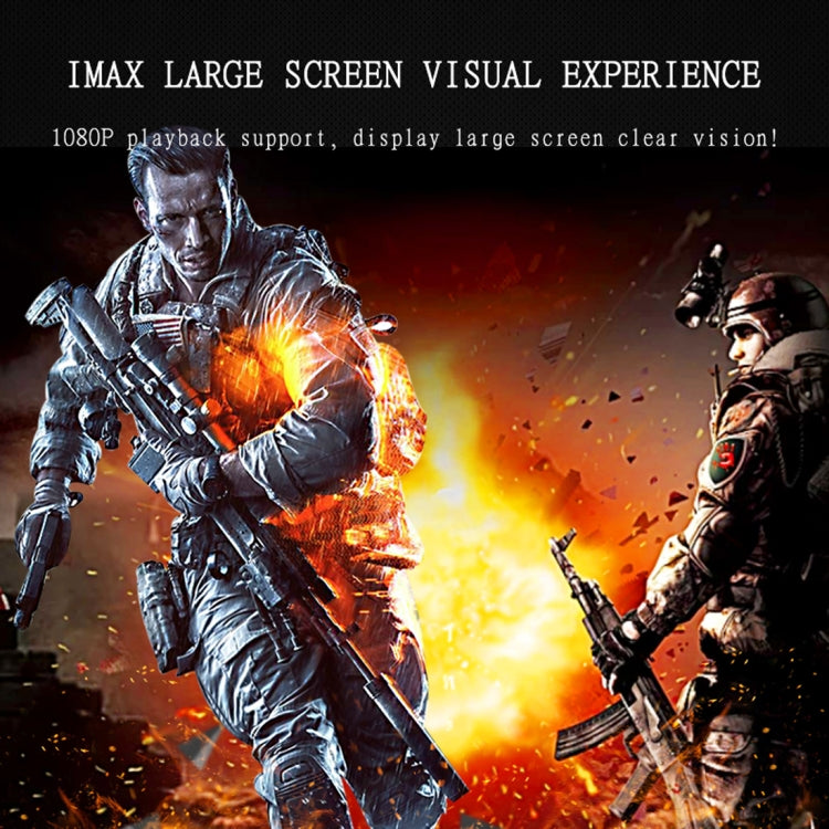YG520 800x480 1800LM Mini proyector LED de cine en casa, compatible con HDMI, AV, SD, USB y VGA, versión para teléfono móvil, Mobile Phone Version