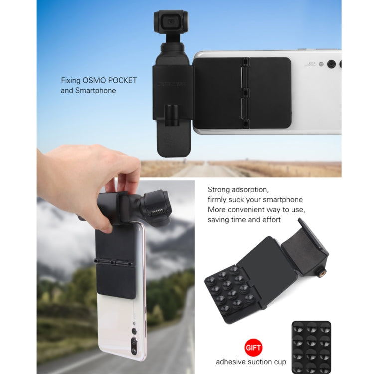 Soporte de ventosa plegable Sunnylife OP-ZJ060 para bolsillo DJI OSMO, OP-ZJ060