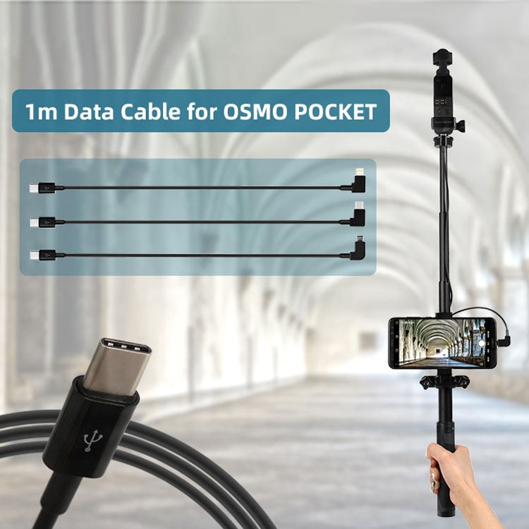 Cable Sunnylife OP-X9208 tipo C a tipo C para bolsillo DJI OSMO, longitud: 1 m, Type-C