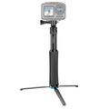 RUIGPRO Trípode de mano de una pieza Selfie Stick Monopod telescópico para DJI Osmo Action, GoPro HERO10 Black /9 Black / HERO8 Black /7/6/5/5 Session /4 Session /4/3+ /3/2/1, Xiaoyiy otras cámaras de acción, Black)