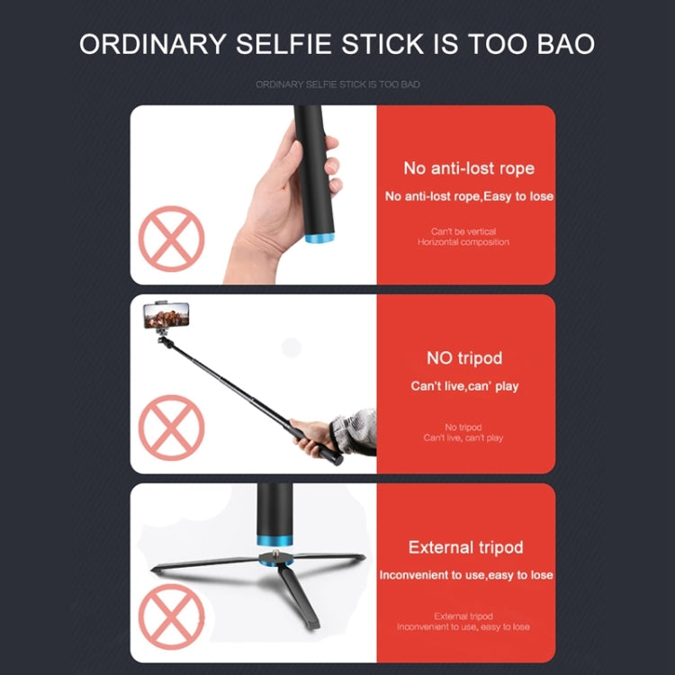 RUIGPRO Trípode de mano de una pieza Selfie Stick Monopod telescópico para DJI Osmo Action, GoPro HERO10 Black /9 Black / HERO8 Black /7/6/5/5 Session /4 Session /4/3+ /3/2/1, Xiaoyiy otras cámaras de acción, Black)