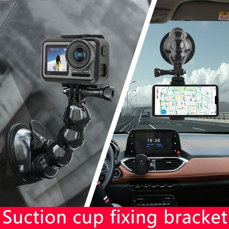 Soporte de abrazadera flexible con mandíbulas de ventosa para GoPro Hero11 Black / HERO10 Black /9 Black / HERO8 Black /7/6/5/5 Session /4 Session /4/3+ /3/2/1, DJI Osmo Action, Xiaoyi y otrosCámaras de acción, Jaws Flex Clamp