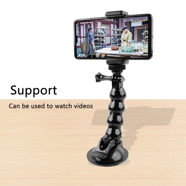 Soporte de abrazadera flexible con mandíbulas de ventosa para GoPro Hero11 Black / HERO10 Black /9 Black / HERO8 Black /7/6/5/5 Session /4 Session /4/3+ /3/2/1, DJI Osmo Action, Xiaoyi y otrosCámaras de acción, Jaws Flex Clamp