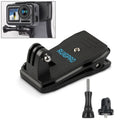 RUIGPRO Mochila con rotación de 360 grados Rec-Mounts Clip Clamp Mount con tornillo para GoPro HERO9 Black / HERO8 Black /7/6/5/5 Session /4 Session /4/3+ /3/2/1, DJI Osmo Action, Xiaoyi yOtras cámaras de acción, 360 Degree Rotation Clip