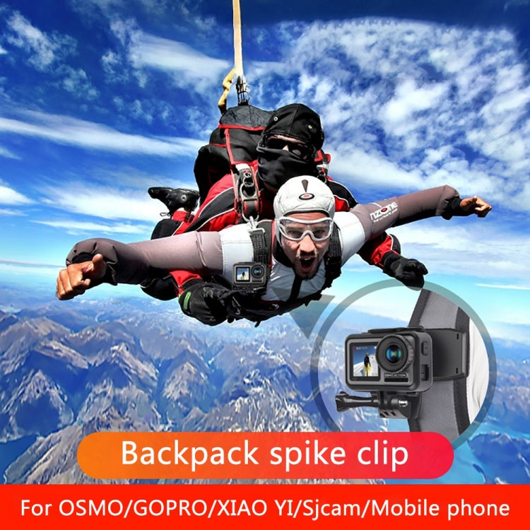 RUIGPRO Mochila con rotación de 360 grados Rec-Mounts Clip Clamp Mount con tornillo para GoPro HERO9 Black / HERO8 Black /7/6/5/5 Session /4 Session /4/3+ /3/2/1, DJI Osmo Action, Xiaoyi yOtras cámaras de acción, 360 Degree Rotation Clip