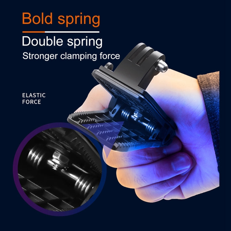 RUIGPRO Mochila con rotación de 360 grados Rec-Mounts Clip Clamp Mount con tornillo para GoPro HERO9 Black / HERO8 Black /7/6/5/5 Session /4 Session /4/3+ /3/2/1, DJI Osmo Action, Xiaoyi yOtras cámaras de acción, 360 Degree Rotation Clip