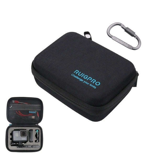 RUIGPRO Caja portátil impermeable a prueba de golpes para DJI Osmo Action, tamaño: 17,3 cm x 12,3 cm x 6,5 cm, Small