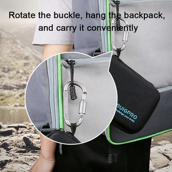 RUIGPRO Caja portátil impermeable a prueba de golpes para DJI Osmo Action, tamaño: 17,3 cm x 12,3 cm x 6,5 cm, Small