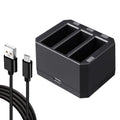 Cargador de Baterías Triple USB con Luz Indicadora LED para DJI OSMO Action, Charger