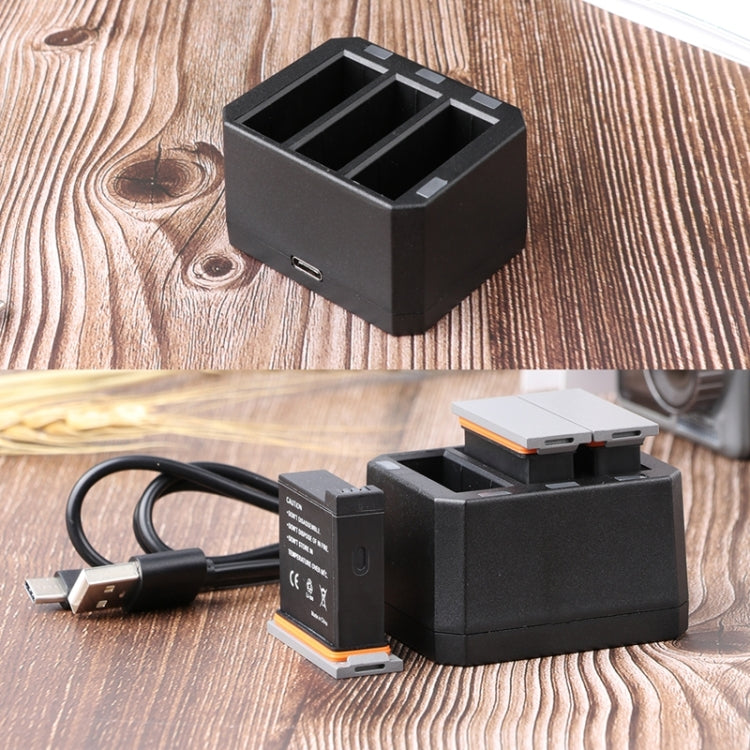 Cargador de Baterías Triple USB con Luz Indicadora LED para DJI OSMO Action, Charger