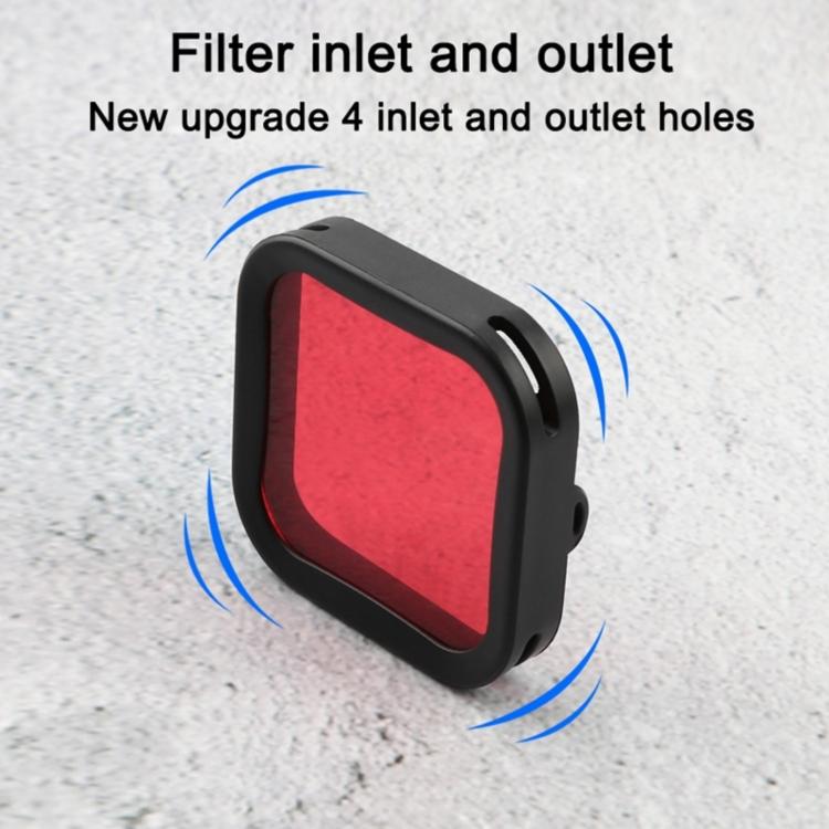 Filtro de lente de color de buceo para DJI Osmo Action 1, Red, Purple, Pink