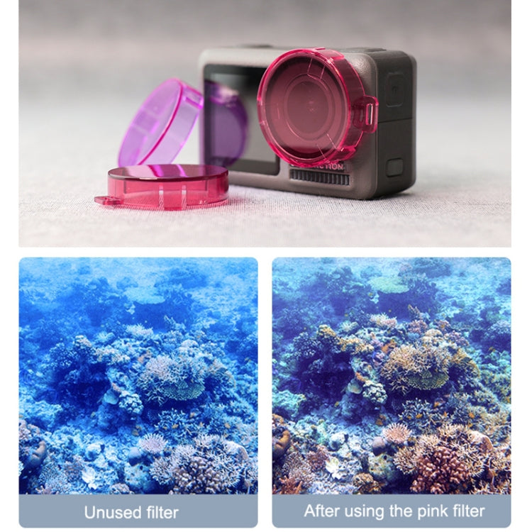 Filtro de lente de color de forma redonda a presión para DJI Osmo Action, For DJI Osmo Action