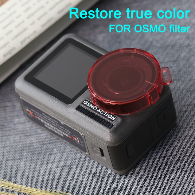 Filtro de lente de color de forma redonda a presión para DJI Osmo Action, For DJI Osmo Action