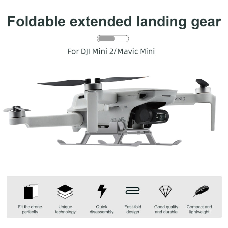 STARTRC 1106837 Soporte extensor de altura del tren de aterrizaje anticolisión de liberación rápida a prueba de golpes para DJI Mini 2 / Mavic Mini, For DJI Mavic Mini