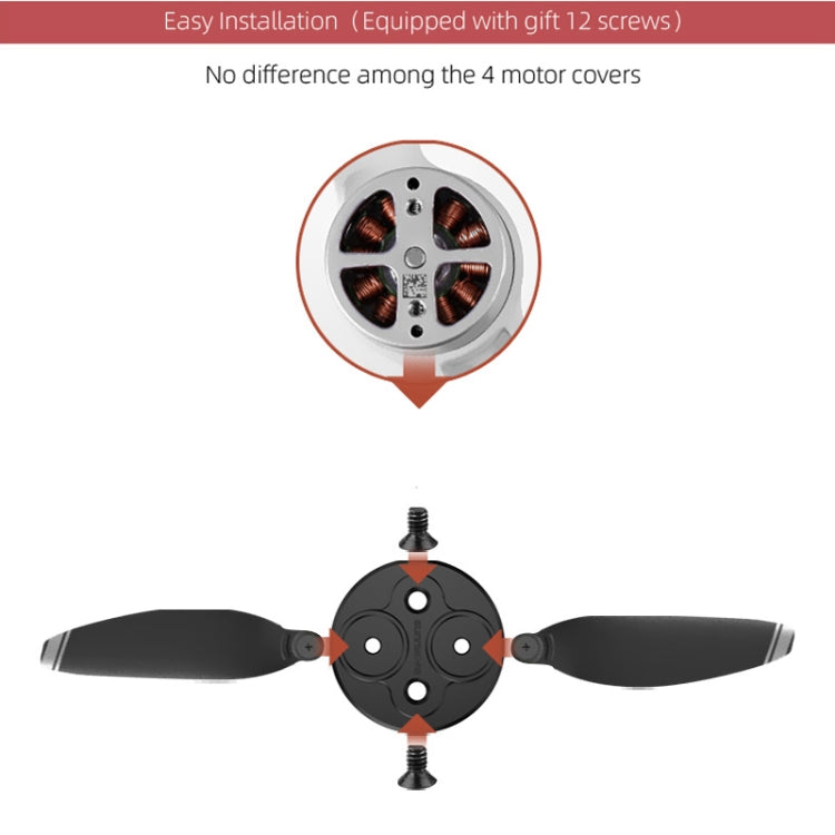 Cubierta protectora de metal para motor Sunnylife de 4 piezas para DJI Mavic Mini 1