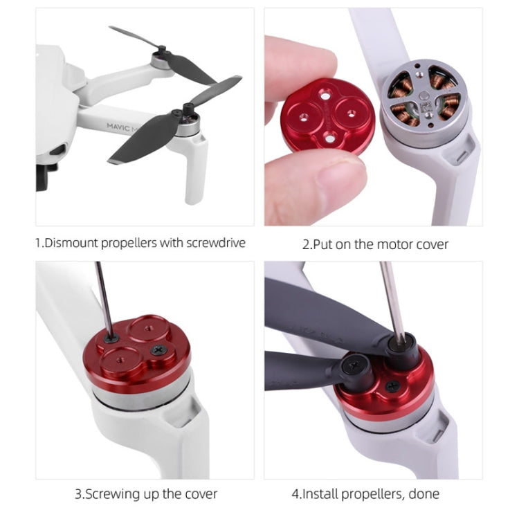 Cubierta protectora de metal para motor Sunnylife de 4 piezas para DJI Mavic Mini 1