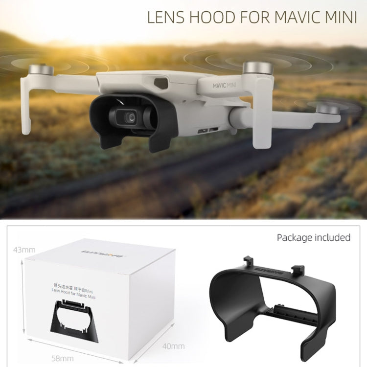 Parasol antideslumbrante para lente de cámara Sunnylife MM-Q9264 para DJI Mavic mini, For DJI Mavic mini