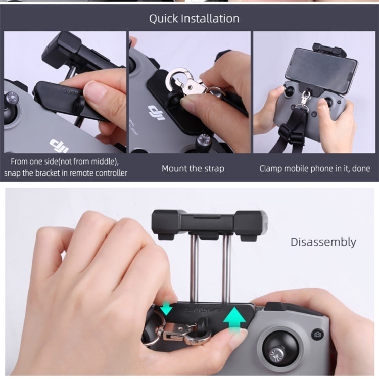 Sunnylife AIR2-Q9294 Control remoto colgante hebilla soporte cordón para DJI Mavic Air 2
