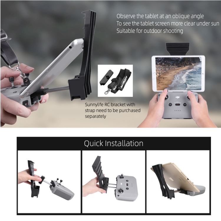 Sunnylife AIR2-Q9293 Soporte de extensión de placa de control remoto para DJI Mavic Air 2