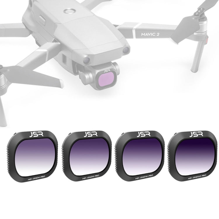JSR Drone 4 en 1 Filtro de lente degradado GND4+GND8+GND16+GND32 para DJI MAVIC 2 Pro, GND4+GND8+GND16+GND32