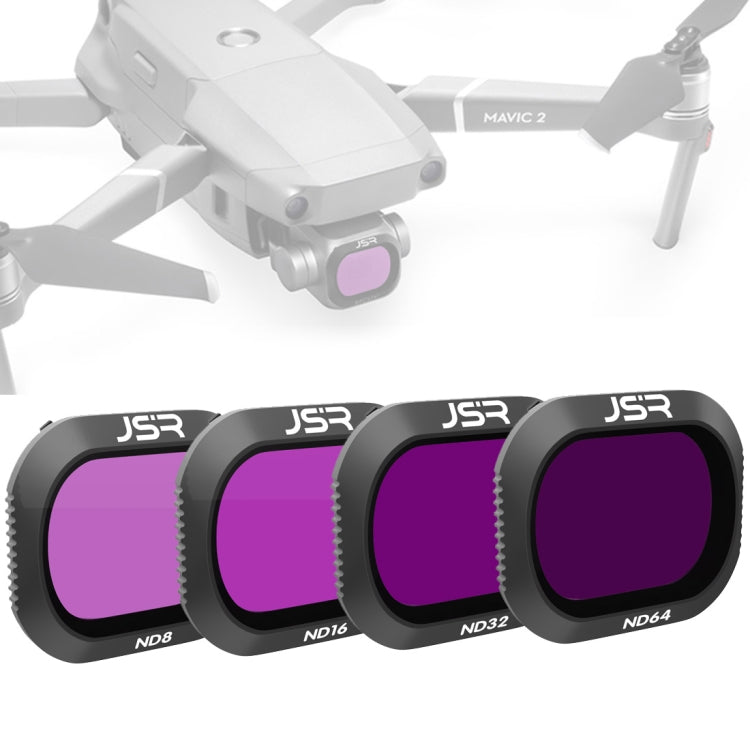 JSR Drone 4 en 1 ND8+ND16+ND32+ND64 Filtro de lente para DJI MAVIC 2 Pro, ND8+ND16+ND32+ND64