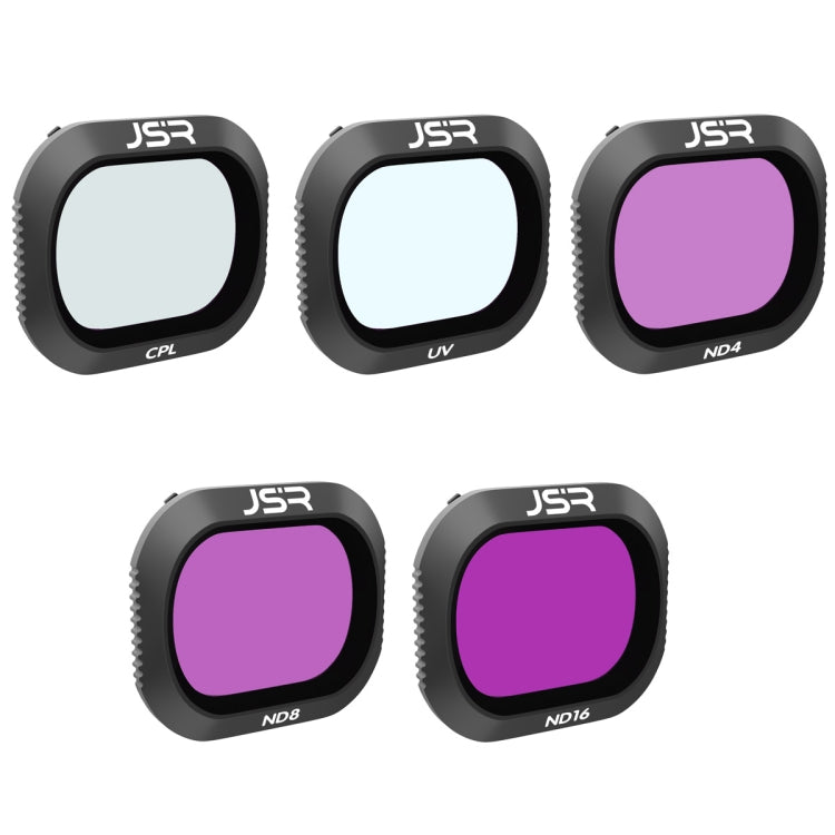 JSR Drone 5 en 1 UV+CPL+ND4+ND8+ND16 Filtro de lente para DJI MAVIC 2 Pro, UV+CPL+ND4+ND8+ND16
