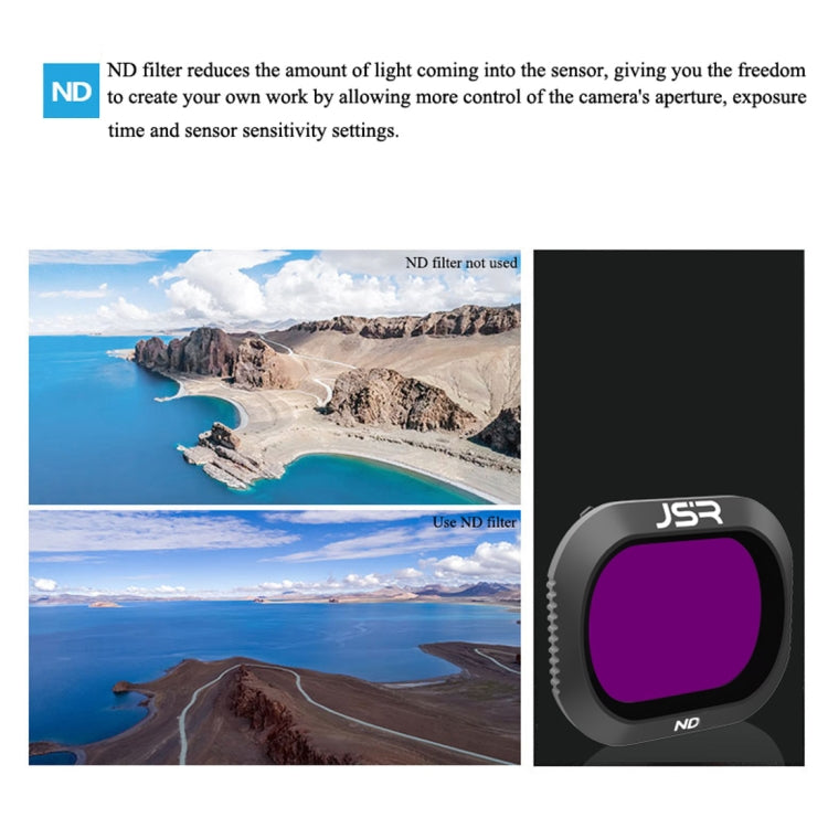 JSR Drone 5 en 1 UV+CPL+ND4+ND8+ND16 Filtro de lente para DJI MAVIC 2 Pro, UV+CPL+ND4+ND8+ND16