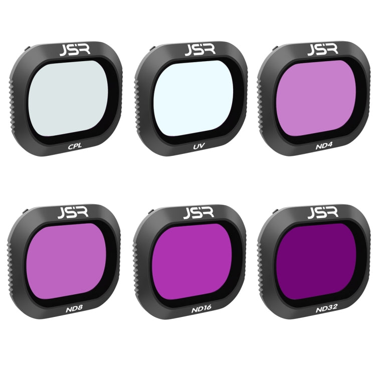 JSR Drone 6 en 1 UV+CPL+ND4+ND8+ND16+ND32 Filtro de lente para DJI MAVIC 2 Pro, UV+CPL+ND4+ND8+ND16+ND32
