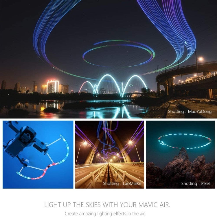 PGYTECH P-UN-034 Protector de hélice LED pintado con luz para DJ Mavic Air, For DJI Mavic Air