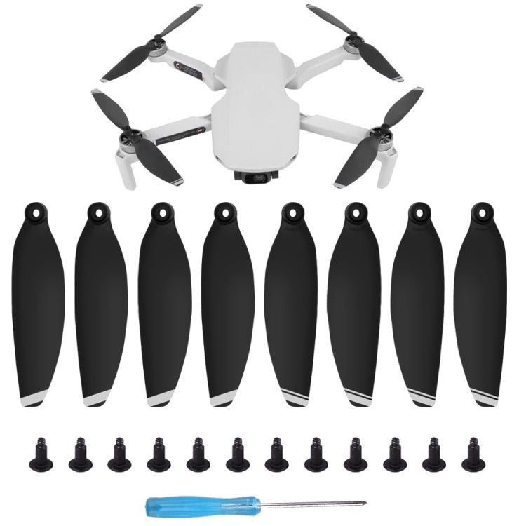 8 PCS/Set Sunnylife 4726F Hélices de ala de liberación rápida de bajo ruido para DJI Mini 2, For DJI Mini 2 Gold, For DJI Mini 2 Silver