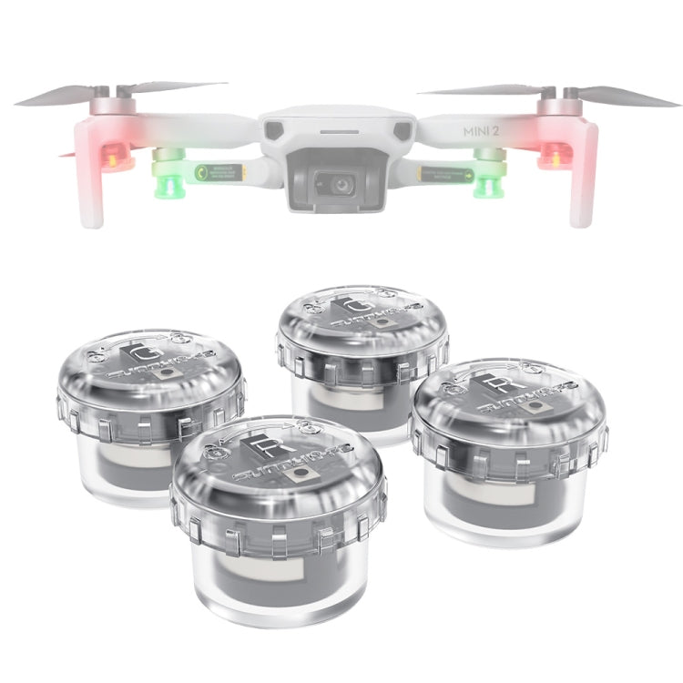 Luz indicadora de luz LED estroboscópica nocturna Sunnylife 2 verdes + 2 rojas para DJI Mavic 2 / Mini / Mavic Air 2 / FPV, Night Strobe Indicator